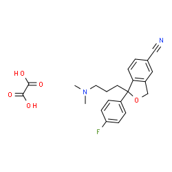 ChemSpider 2D Image | Escitalopram Oxalate | C22H23FN2O5
