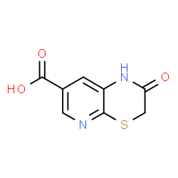 ChemSpider 2D Image | 2,3-dihydro-2-oxo-1H-pyrido[2,3-b][1,4]thiazine-7-carboxylic acid | C8H6N2O3S