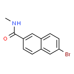 ChemSpider 2D Image | 6-Bromo-N-methyl-2-naphthamide | C12H10BrNO