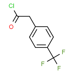 ChemSpider 2D Image | 4-(Trifluoromethyl)phenylacetyl chloride | C9H6ClF3O
