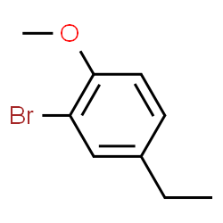 ChemSpider 2D Image | 2-Bromo-4-ethyl-1-methoxybenzene | C9H11BrO