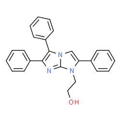 ChemSpider 2D Image | 2-(2,5,6-Triphenyl-1H-imidazo[1,2-a]imidazol-1-yl)ethanol | C25H21N3O