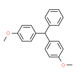 ChemSpider 2D Image | 1-methoxy-4-[(4-methoxyphenyl)-phenyl-methyl]benzene | C21H19O2