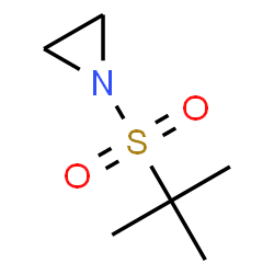 ChemSpider 2D Image | 1-[(2-Methyl-2-propanyl)sulfonyl]aziridine | C6H13NO2S