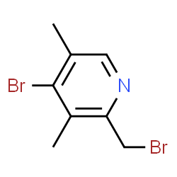 ChemSpider 2D Image | 4-Bromo-2-(bromomethyl)-3,5-dimethylpyridine | C8H9Br2N