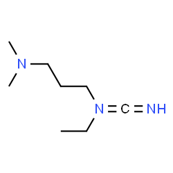 ChemSpider 2D Image | 3-[ethyl(iminomethylene)-$l^{4}-azanyl]-N,N-dimethyl-propan-1-amine | C8H18N3