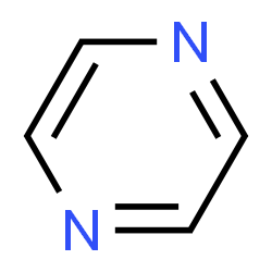ChemSpider 2D Image | pyrazine | C4H3N2