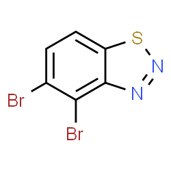 ChemSpider 2D Image | 4,5-Dibromo-1,2,3-benzothiadiazole | C6H2Br2N2S