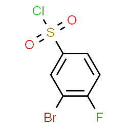 ChemSpider 2D Image | 3-Bromo-4-fluorobenzenesulfonyl chloride | C6H3BrClFO2S