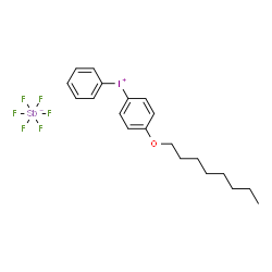 ChemSpider 2D Image | p-(Octyloxyphenyl)phenyliodonium hexafluoroantimonate | C20H26F6IOSb