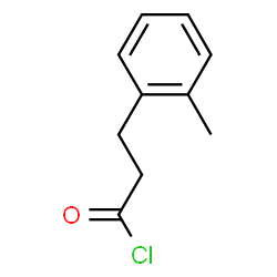 ChemSpider 2D Image | 3-(2-Methylphenyl)propanoyl chloride | C10H11ClO