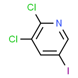 ChemSpider 2D Image | 2,3-DICHLORO-5-IODOPYRIDINE | C5H2Cl2IN