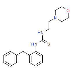 ChemSpider 2D Image | 1-(2-Benzylphenyl)-3-[2-(4-morpholinyl)ethyl]thiourea | C20H25N3OS