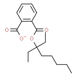 ChemSpider 2D Image | 2-{[(3-Ethyl-3-octanyl)oxy]carbonyl}benzoate | C18H25O4