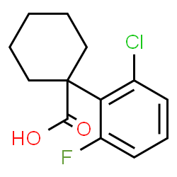 ChemSpider 2D Image | 1-(2-Chloro-6-fluorophenyl)cyclohexanecarboxylic acid | C13H14ClFO2