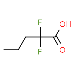 ChemSpider 2D Image | 2,2-Difluoropentanoic acid | C5H8F2O2