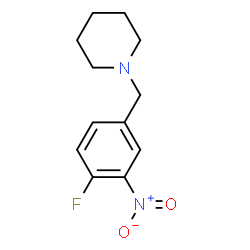 ChemSpider 2D Image | 1-(4-Fluoro-3-nitrobenzyl)piperidine | C12H15FN2O2