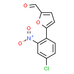 ChemSpider 2D Image | 5-(4-Chloro-2-nitrophenyl)furfural | C11H6ClNO4
