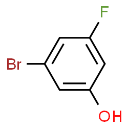 ChemSpider 2D Image | 3-Bromo-5-fluorophenol | C6H4BrFO