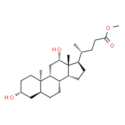 ChemSpider 2D Image | Methyl (3alpha,5alpha,9beta,10alpha,12alpha,14beta)-3,12-dihydroxycholan-24-oate | C25H42O4
