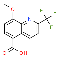 ChemSpider 2D Image | 8-Methoxy-2-(trifluoromethyl)-5-quinolinecarboxylic acid | C12H8F3NO3
