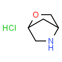 ChemSpider 2D Image | 2-Oxa-5-azabicyclo[2.2.1]heptane hydrochloride | C5H10ClNO
