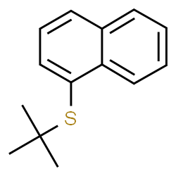 ChemSpider 2D Image | 1-tert-Butylsulfanyl-naphthalene | C14H16S