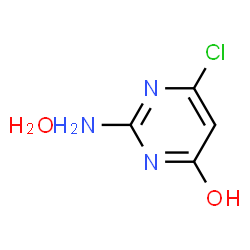 ChemSpider 2D Image | 2-Amino-6-chloro-4-pyrimidinol hydrate | C4H6ClN3O2