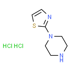 ChemSpider 2D Image | 1-(2-thiazolyl)piperazine dihydrochloride | C7H13Cl2N3S