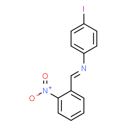 ChemSpider 2D Image | 4-Iodo-N-[(E)-(2-nitrophenyl)methylene]aniline | C13H9IN2O2