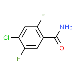 ChemSpider 2D Image | 4-Chloro-2,5-difluorobenzamide | C7H4ClF2NO
