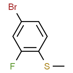 ChemSpider 2D Image | (4-Bromo-2-fluorophenyl)(methyl)sulfane | C7H6BrFS