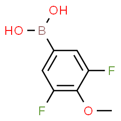 ChemSpider 2D Image | (3,5-Difluoro-4-methoxyphenyl)boronic acid | C7H7BF2O3