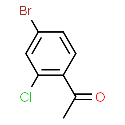 ChemSpider 2D Image | 1-(4-Bromo-2-chlorophenyl)ethanone | C8H6BrClO