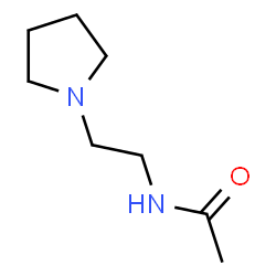 ChemSpider 2D Image | N-[2-(1-Pyrrolidinyl)ethyl]acetamide | C8H16N2O