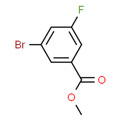 ChemSpider 2D Image | Methyl 3-bromo-5-fluorobenzoate | C8H6BrFO2