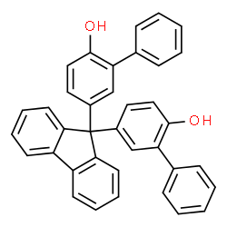 ChemSpider 2D Image | 5,5'-(9H-Fluorene-9,9-diyl)di(2-biphenylol) | C37H26O2
