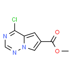 ChemSpider 2D Image | Methyl 4-chloropyrrolo[2,1-f][1,2,4]triazine-6-carboxylate | C8H6ClN3O2