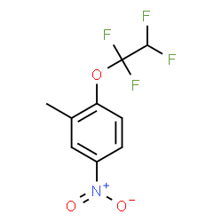 ChemSpider 2D Image | 2-Methyl-4-nitro-1-(1,1,2,2-tetrafluoroethoxy)benzene | C9H7F4NO3