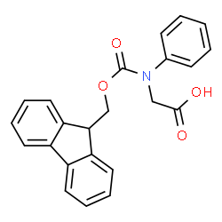 ChemSpider 2D Image | N-[(9H-Fluoren-9-ylmethoxy)carbonyl]-N-phenylglycine | C23H19NO4