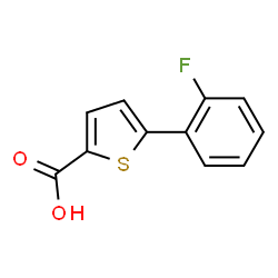 ChemSpider 2D Image | 5-(2-Fluorophenyl)-2-thiophenecarboxylic acid | C11H7FO2S