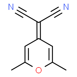 ChemSpider 2D Image | 4-Dicyanomethylene-2,6-dimethyl-4H-pyran | C10H8N2O