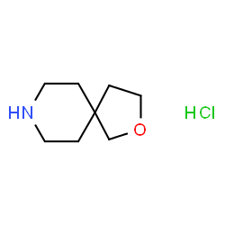 ChemSpider 2D Image | 2-Oxa-8-azaspiro[4.5]decane hydrochloride | C8H16ClNO