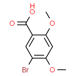 ChemSpider 2D Image | 5-Bromo-2,4-dimethoxybenzoic acid | C9H9BrO4