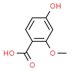 ChemSpider 2D Image | 4-Hydroxy-2-methoxybenzoic acid | C8H8O4
