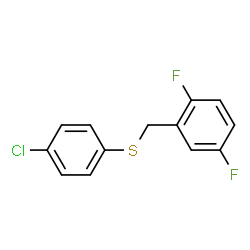 ChemSpider 2D Image | (4-chlorophenyl)(2,5-difluorobenzyl)sulfane | C13H9ClF2S