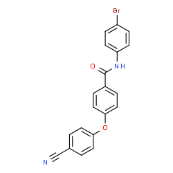 ChemSpider 2D Image | N-(4-Bromophenyl)-4-(4-cyanophenoxy)benzamide | C20H13BrN2O2