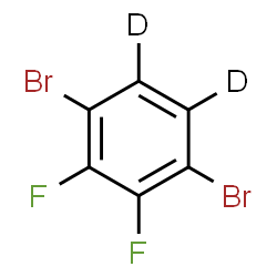 ChemSpider 2D Image | 1,4-Dibromo-2,3-difluoro(~2~H_2_)benzene | C6D2Br2F2