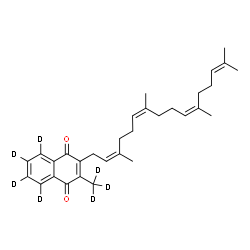 ChemSpider 2D Image | 2-(~2~H_3_)Methyl-3-[(2Z,6Z,10Z)-3,7,11,15-tetramethyl-2,6,10,14-hexadecatetraen-1-yl]-1,4-(~2~H_4_)naphthalenedione | C31H33D7O2