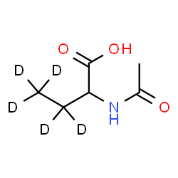 ChemSpider 2D Image | 2-Acetamido(3,3,4,4,4-~2~H_5_)butanoic acid | C6H6D5NO3